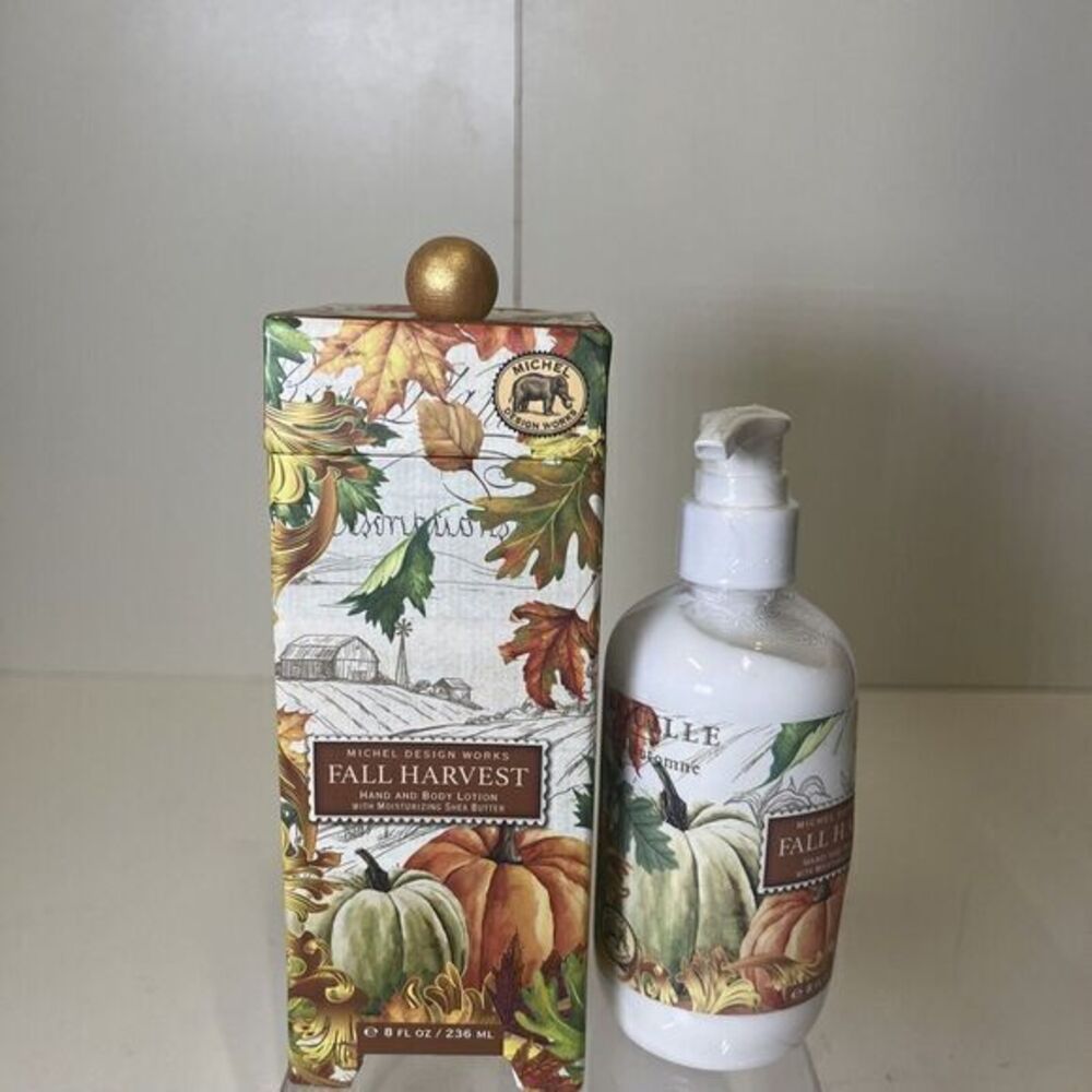Michel Design Works Fall Harvest Hand and Body Lotion 8oz In Gift Box England - Picture 6 of 6
